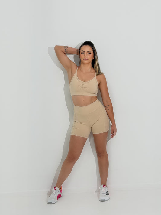 Shorts Bege Dopamina